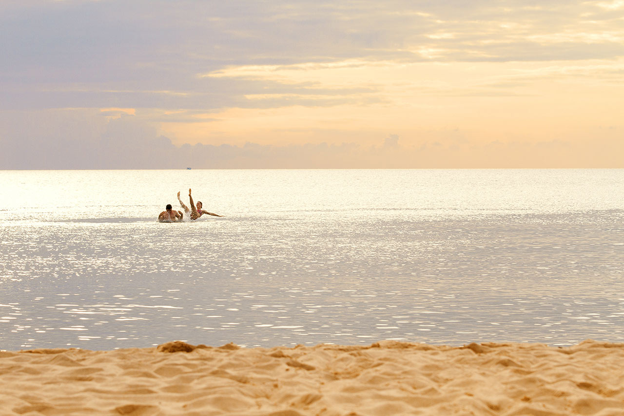 Stranden ved Vings hotell Cassia Cottage