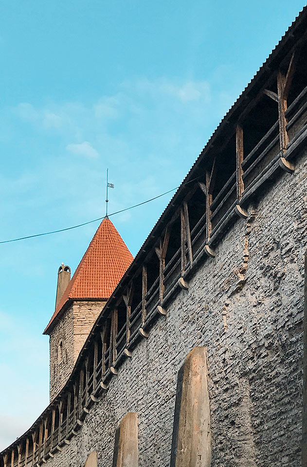 Bymuren rundt gamlebyen i Tallinn