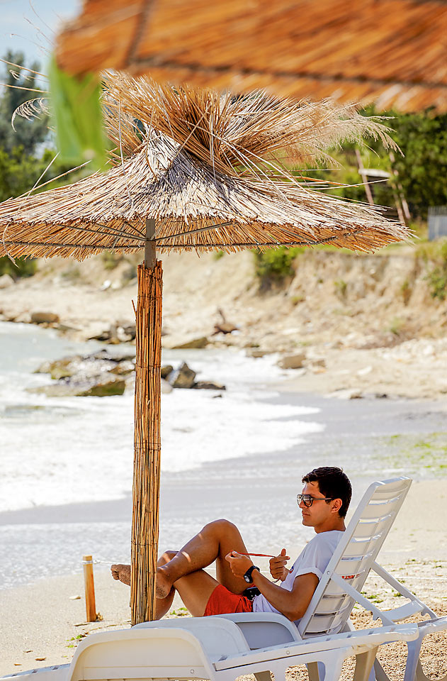 Stranden ved Lighthouse Beach Club ligger ca. 10 minutters gange fra White Lagoon Beach