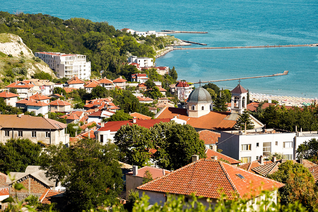Vakker utsikt over Balchik