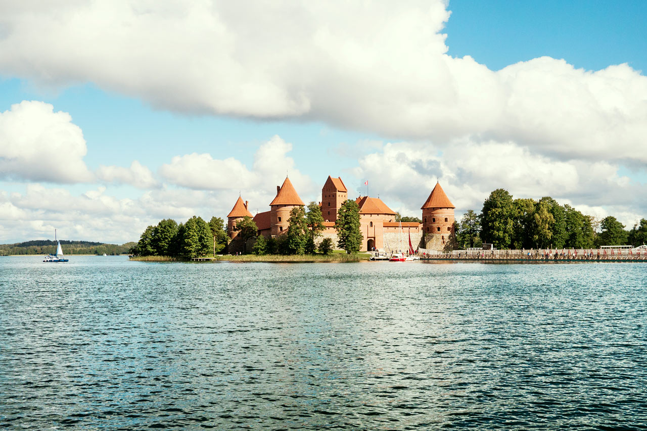 Slottet Trakai utenfor Vilnius